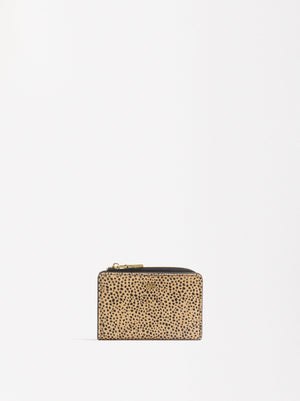 Animal Print Leather Wallet