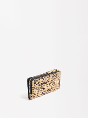 Animal Print Leather Wallet