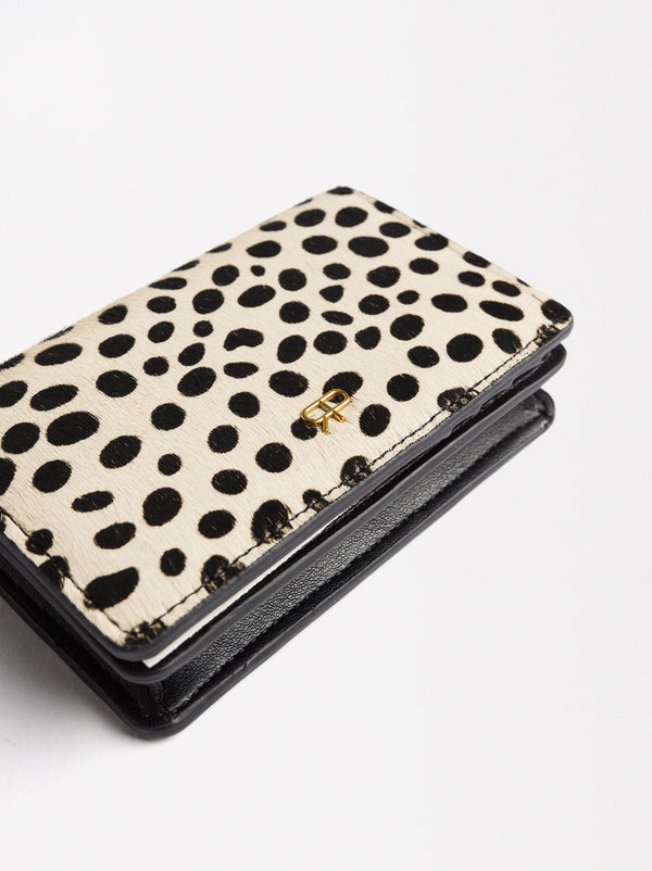 Animal Print Leather Cardholder