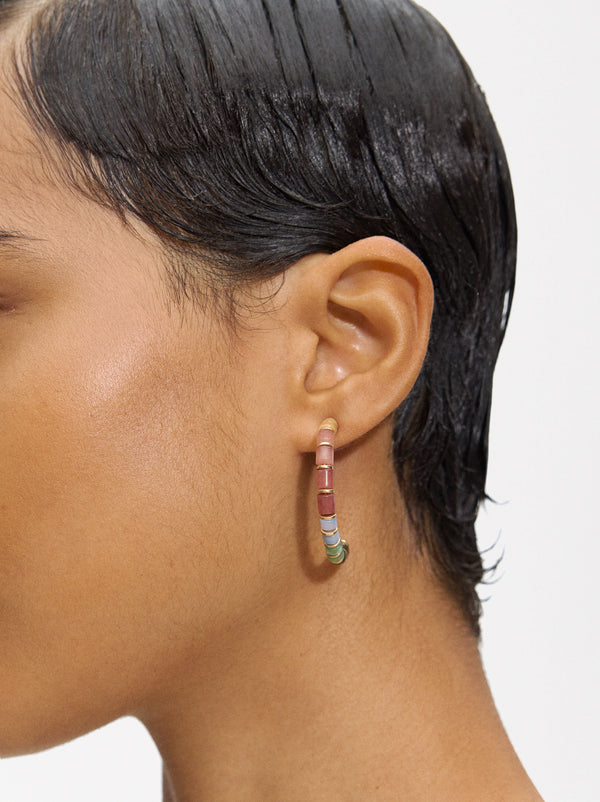 Multicolored Stone Earrings