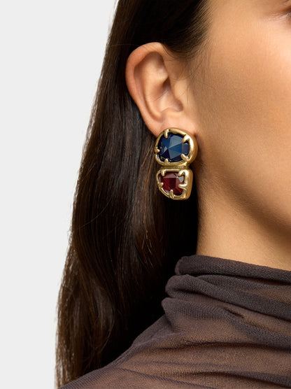 Oval Clip-On Earrings