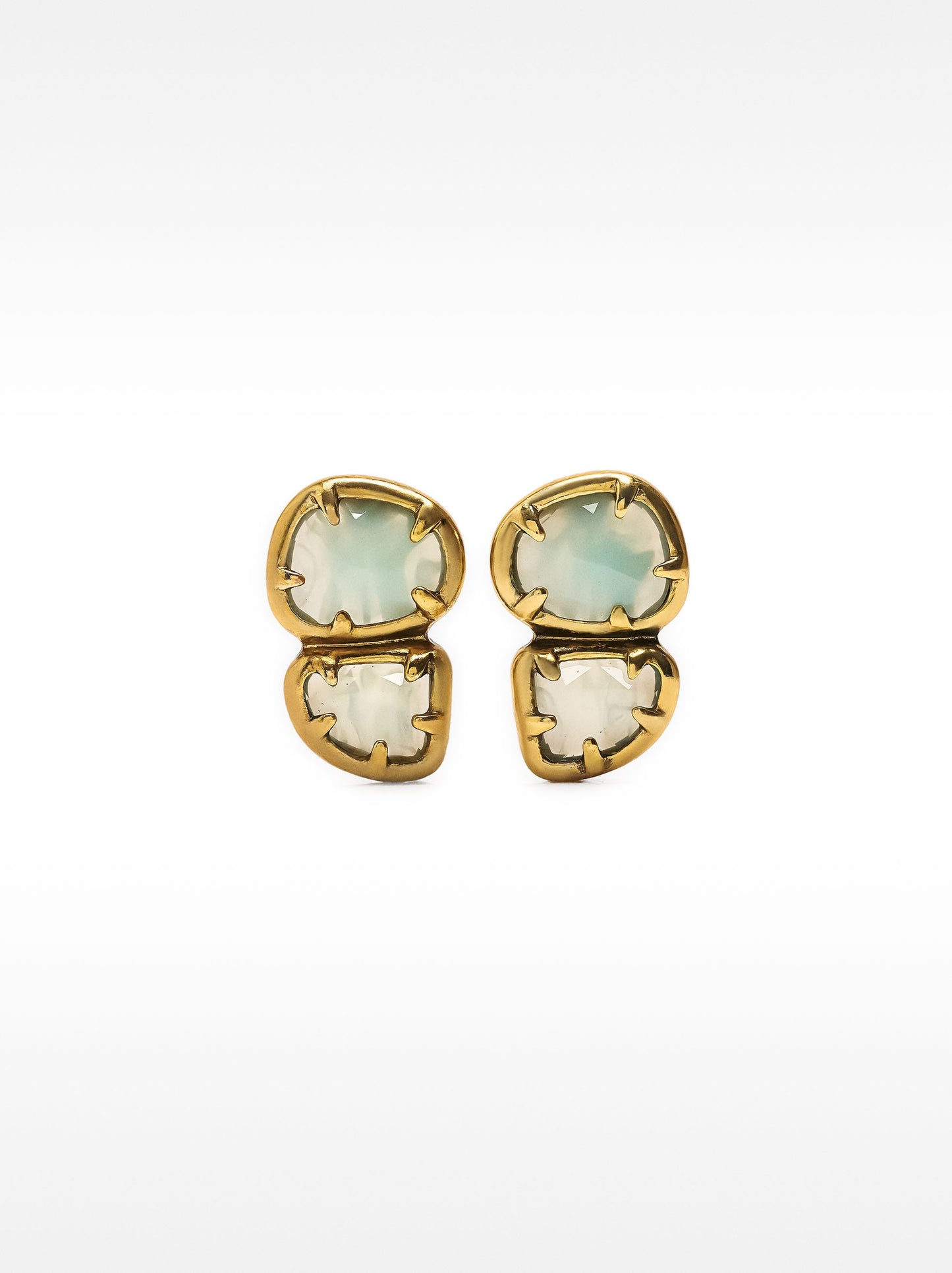 Oval Clip Earrings