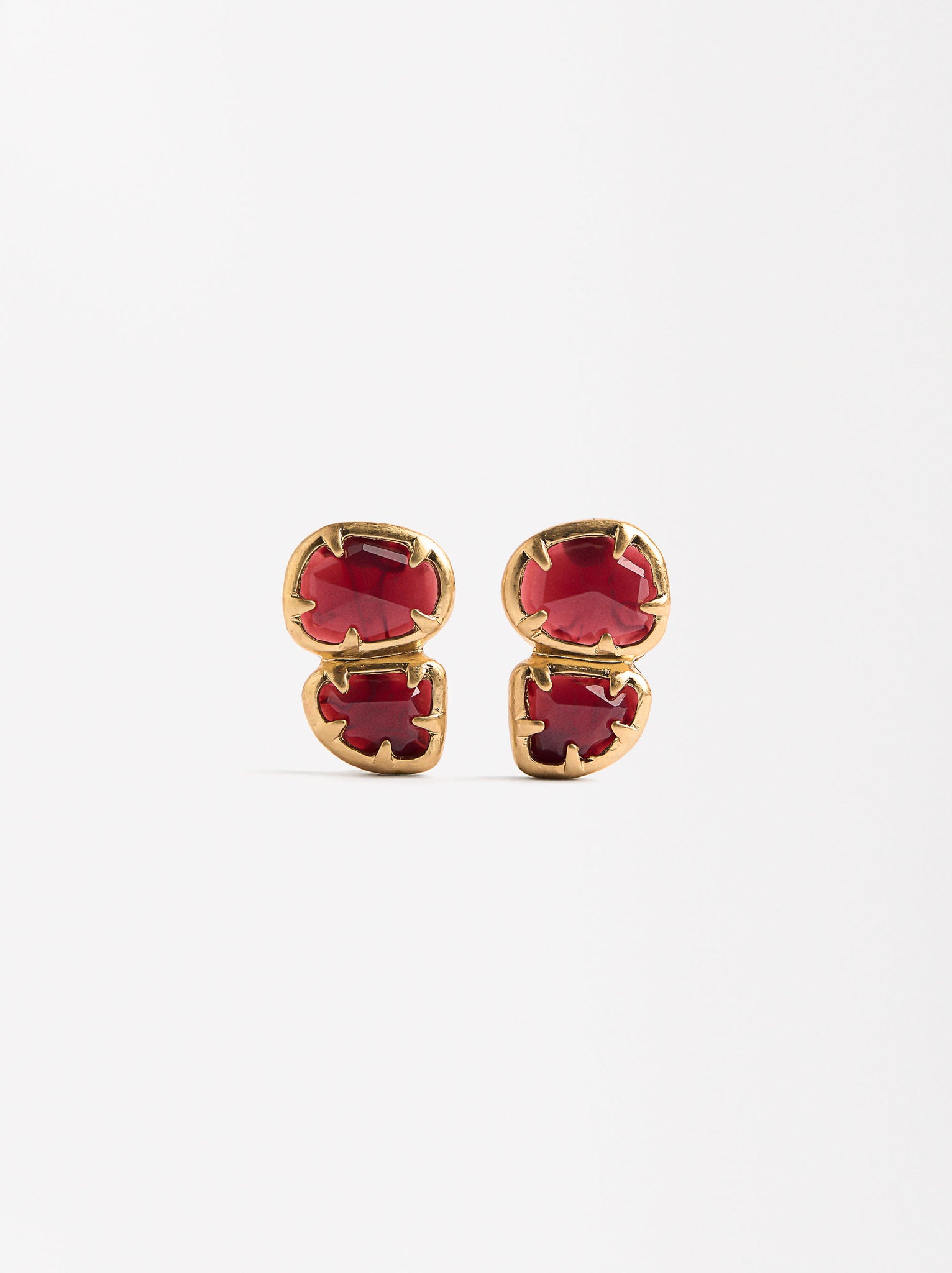 Oval Clip Earrings