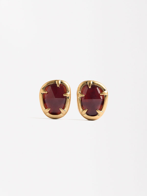 Geometric Golden Earrings