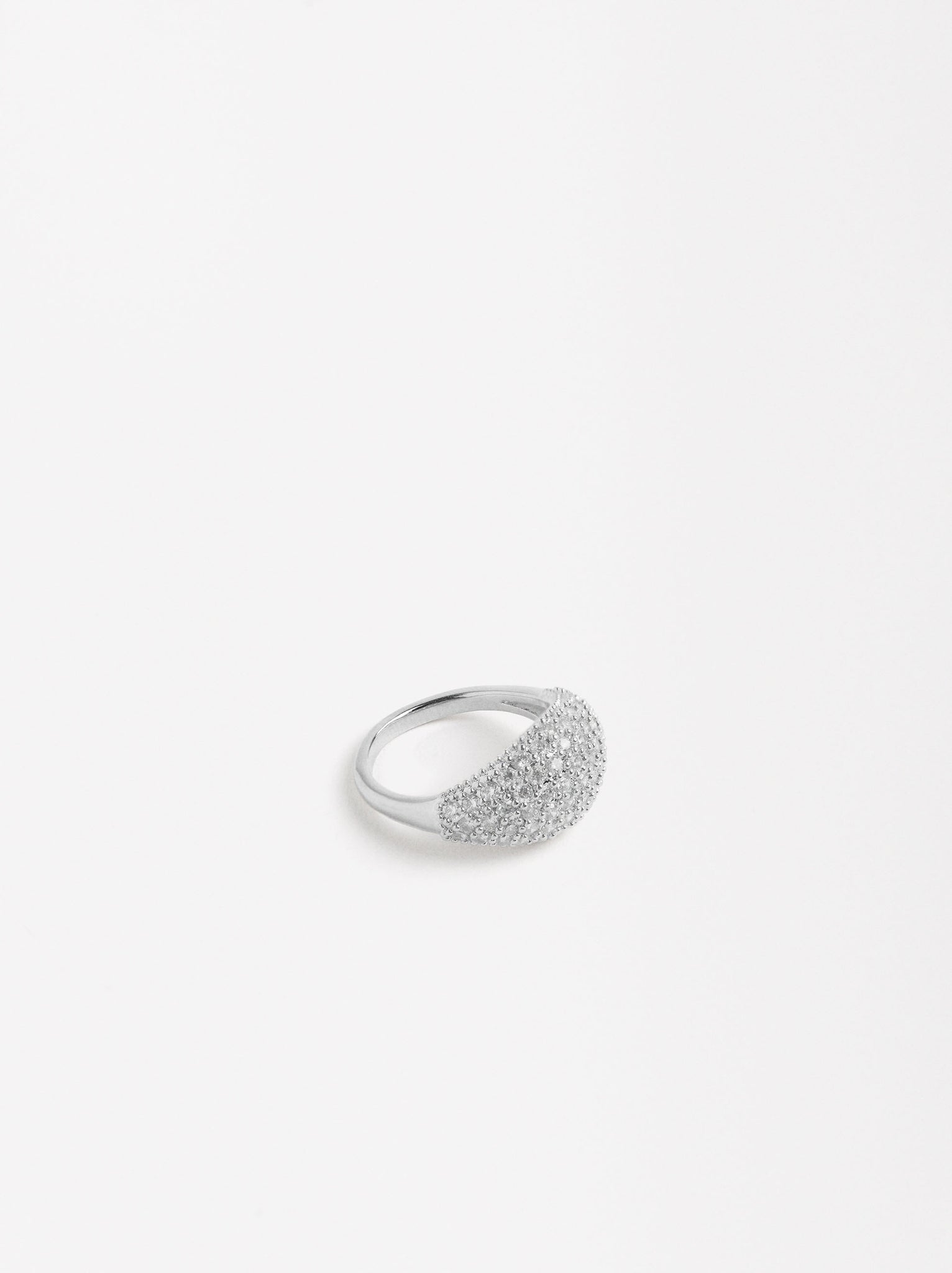 Silver Ring With Zirconias