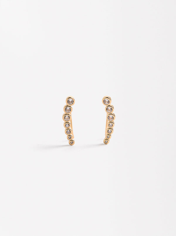 Earjackets Earrings With Zirconias