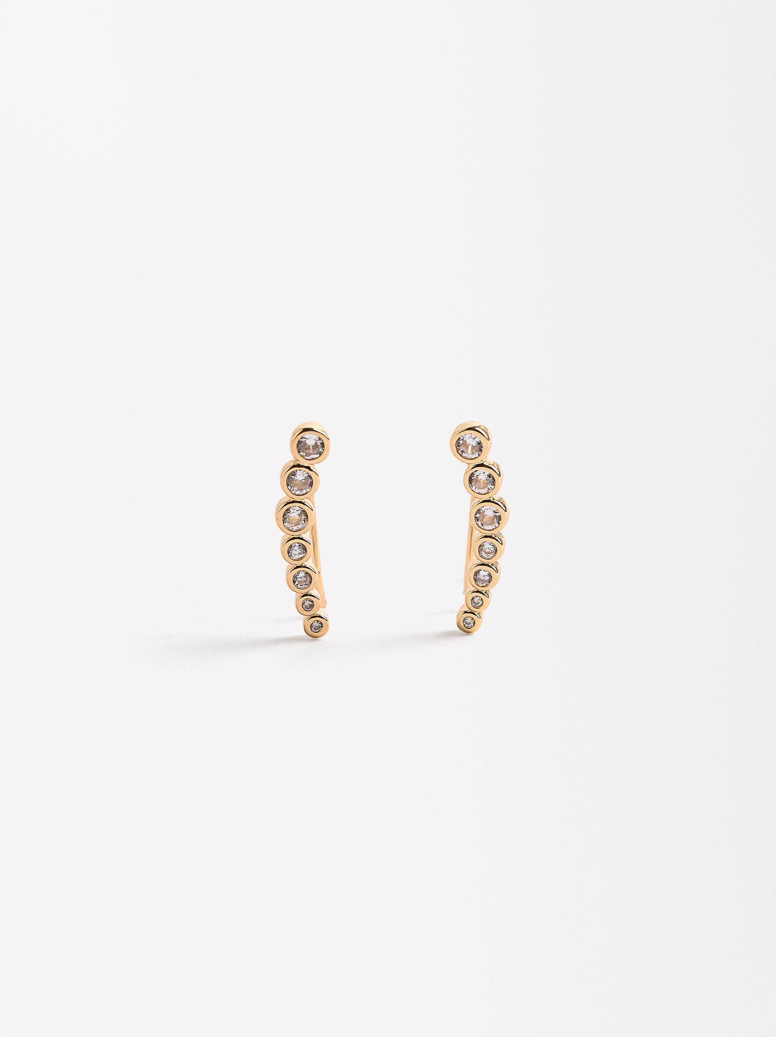 Earjackets Earrings With Zirconias