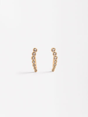 Earjackets Earrings With Zirconias