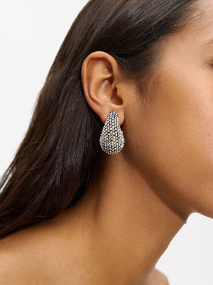 Drop Earrings With Crystals