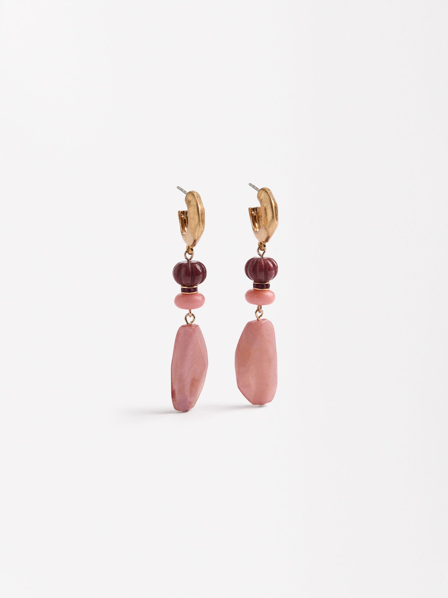 Long Earrings With Stone