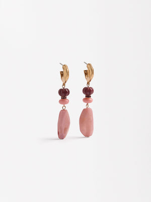 Long Earrings With Stone