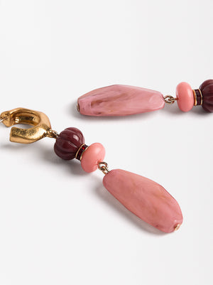 Long Earrings With Stone