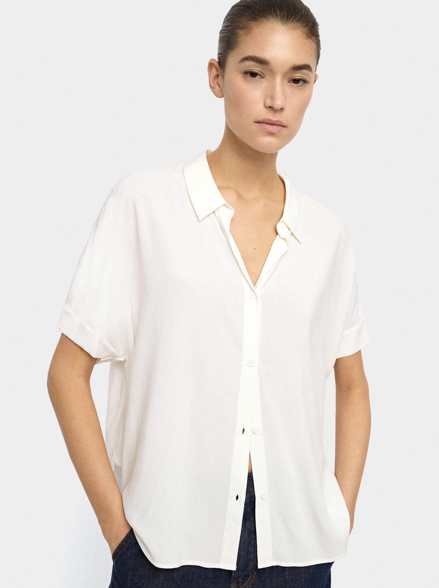 Short-Sleeve Shirt With Cuff