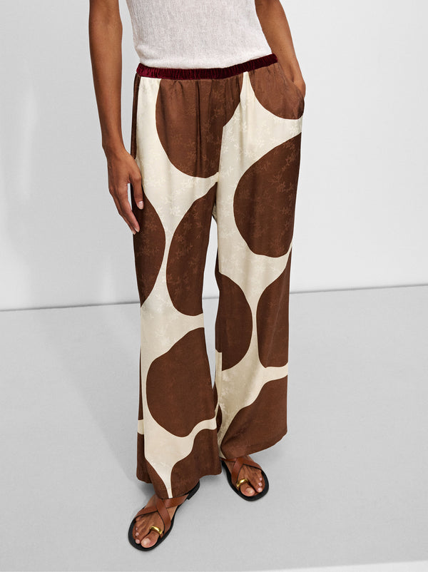 Flowing Jacquard Trousers