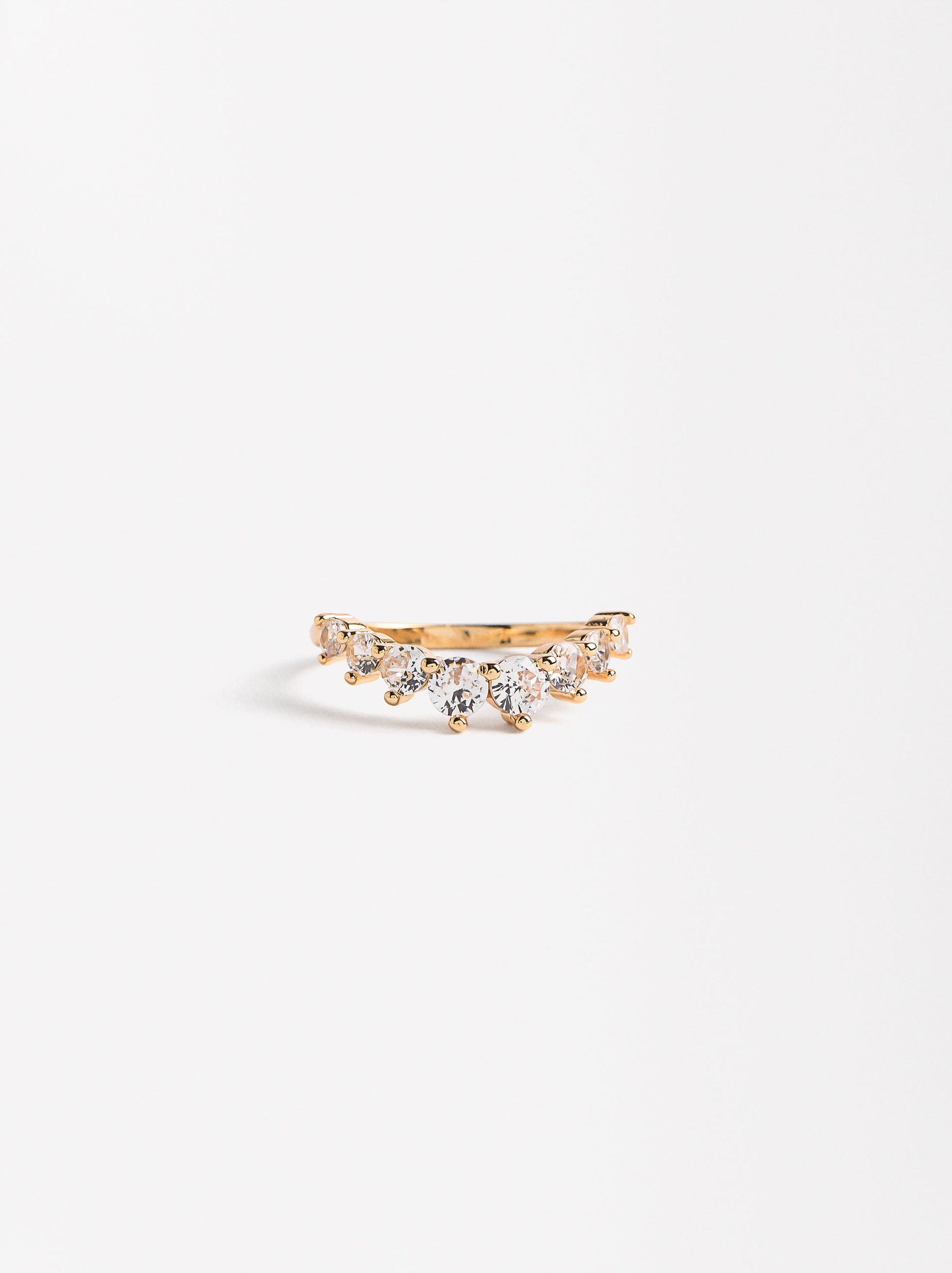 Gold Ring With Zirconias