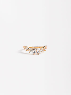 Gold Ring With Zirconias