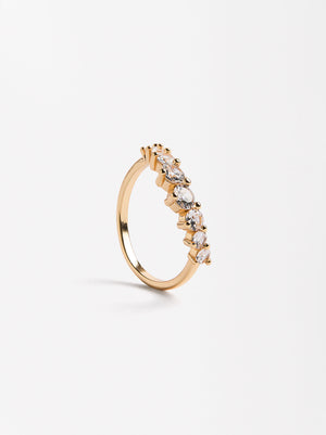 Gold Ring With Zirconias