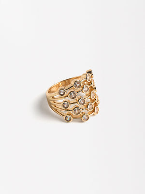 Gold Ring With Zirconias