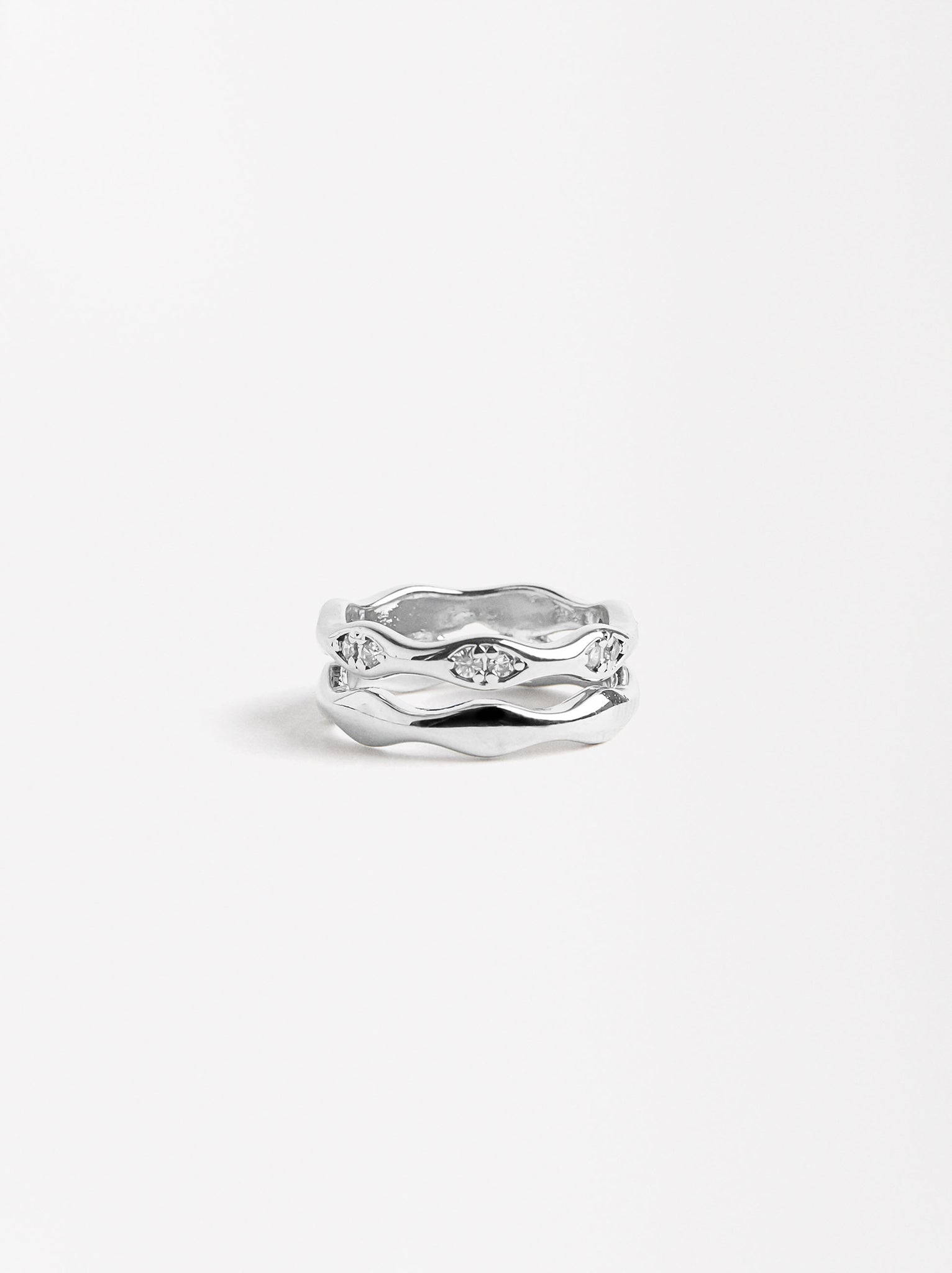 Double Ring With Zirconia