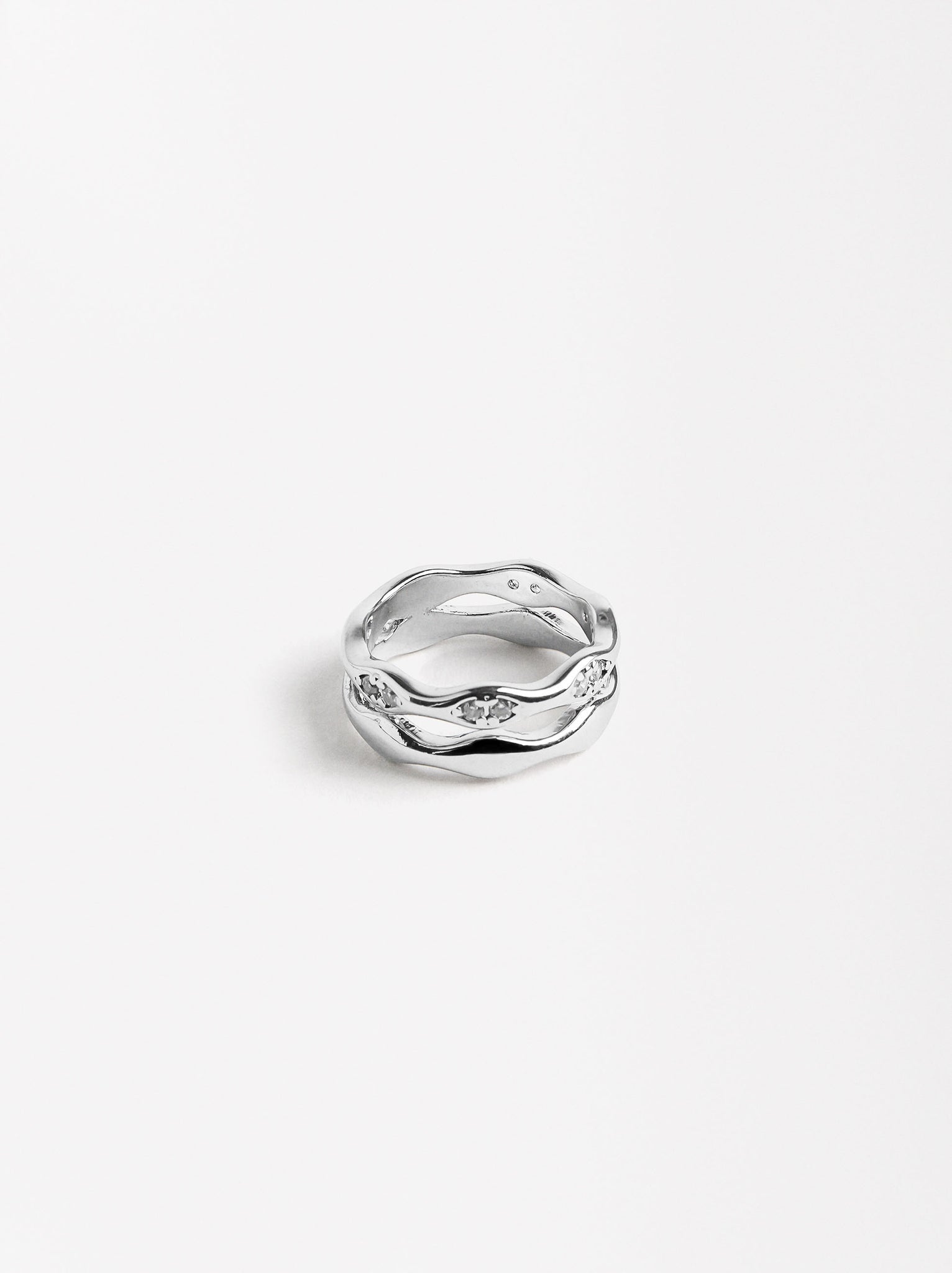 Double Ring With Zirconia