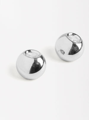 Silver Earrings With Zirconia