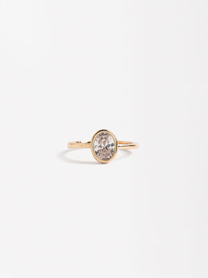 Gold Ring With Zirconia