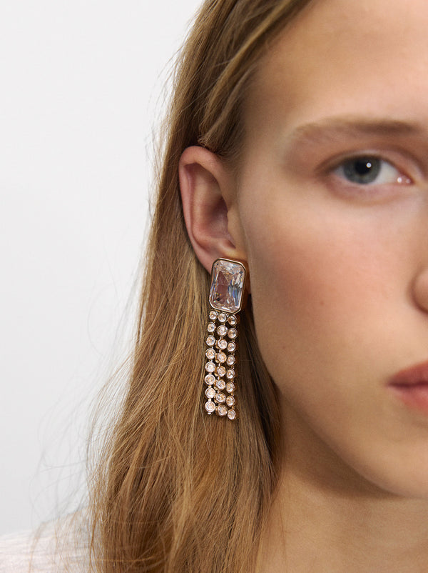 Long Earrings With Zirconias