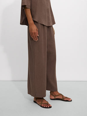 Loose-Fitting Trousers With Elastic Waistband