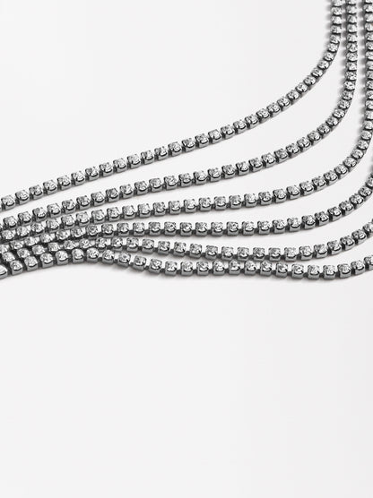 Short Necklace With Crystals