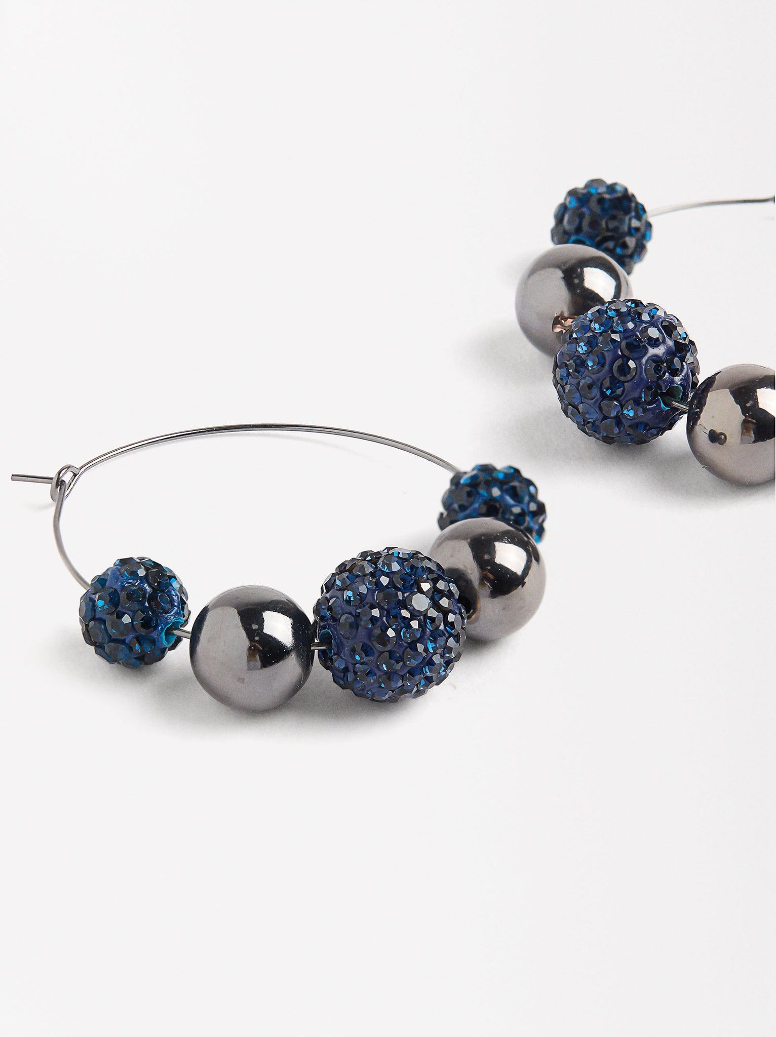 Hoop Earrings With Crystals