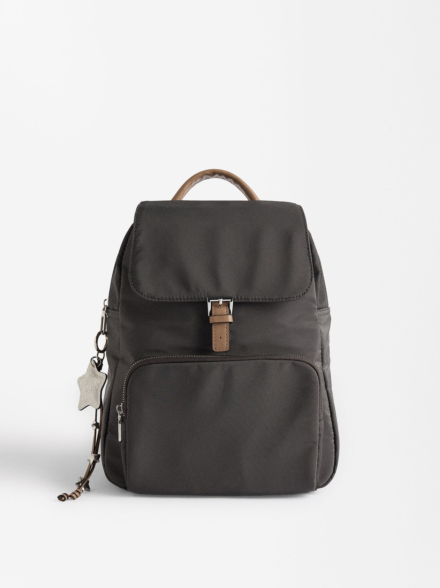 Nylon Backpack With Pendant