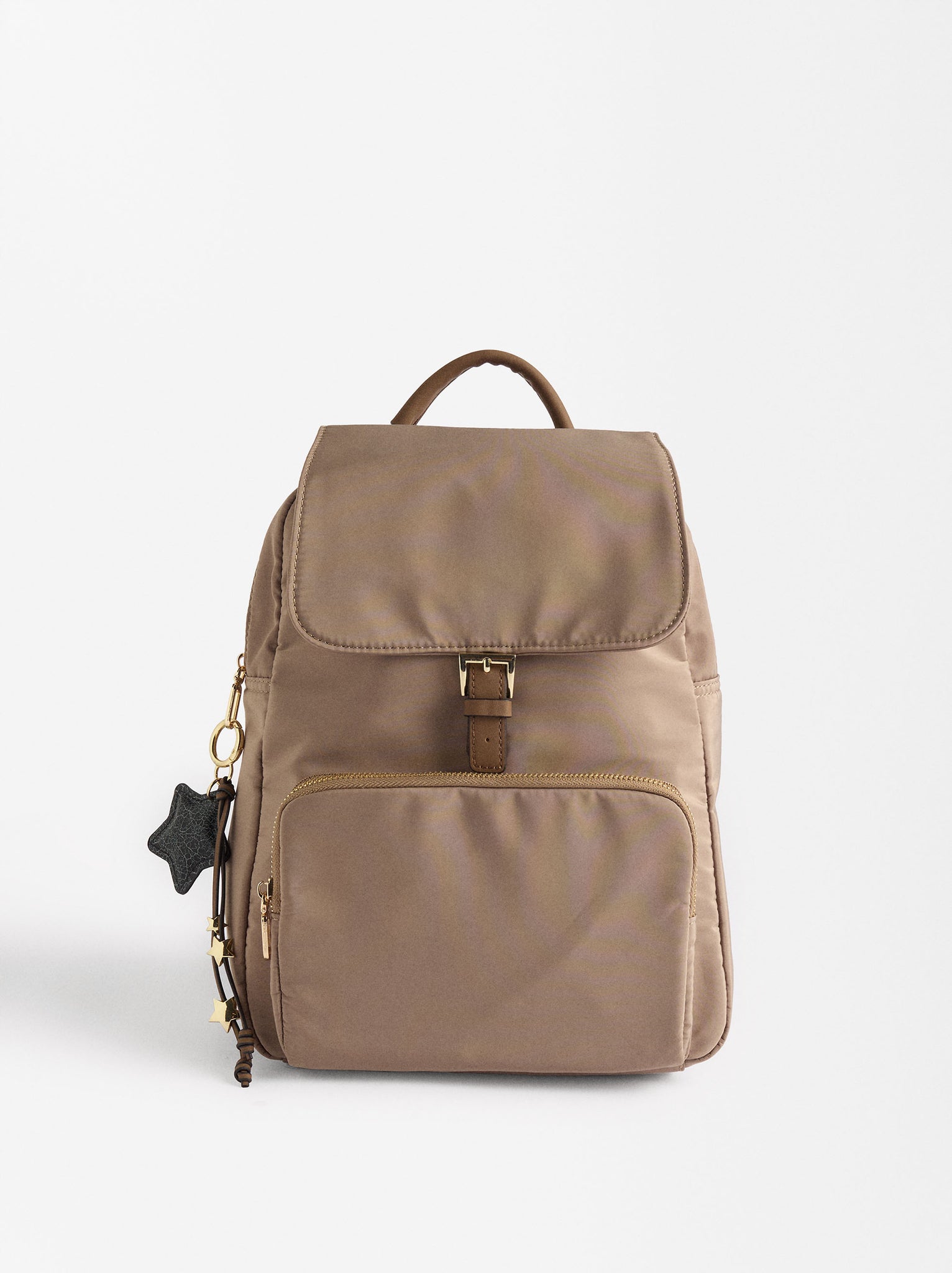 Nylon Backpack With Pendant