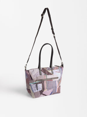 Printed Nylon Tote Bag