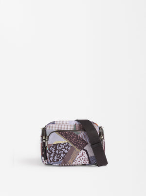 Printed Nylon Crossbody Bag