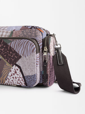 Printed Nylon Crossbody Bag