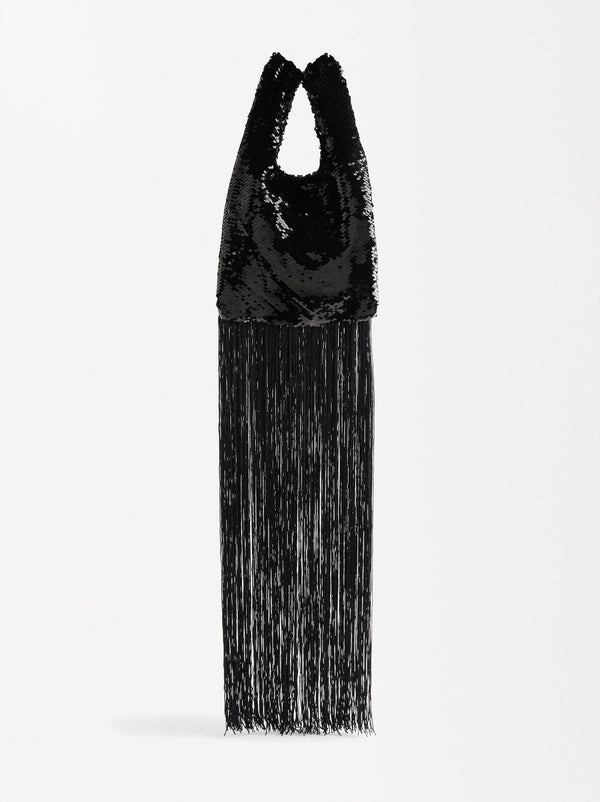 Party Bag With Sequins And Fringes