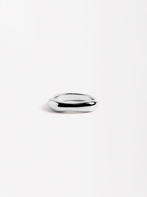 Rectangular Silver Ring