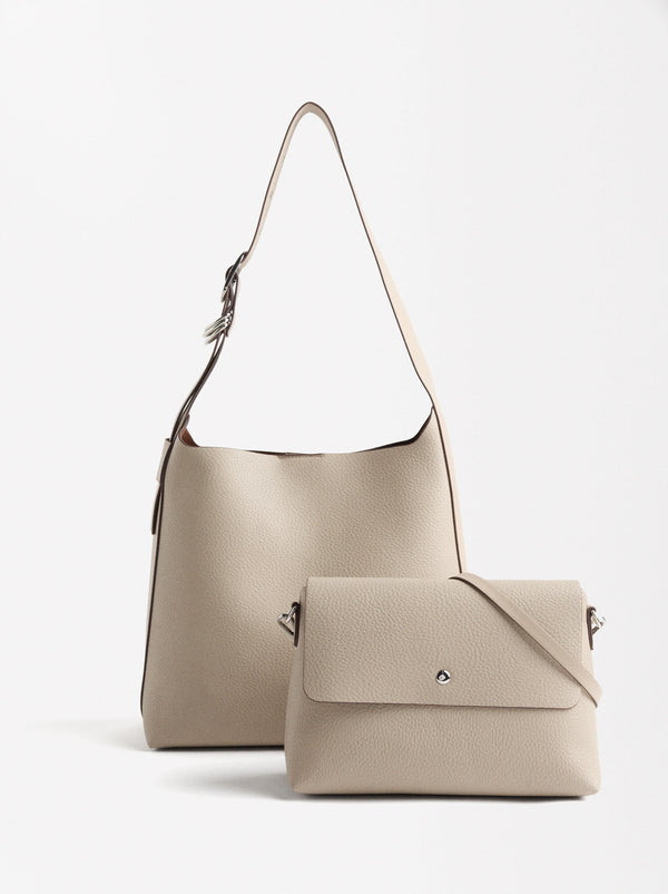 Shoulder Bag With Crossbody Bag