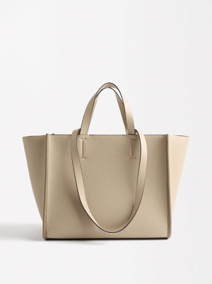 Shopper Bag With Zipper