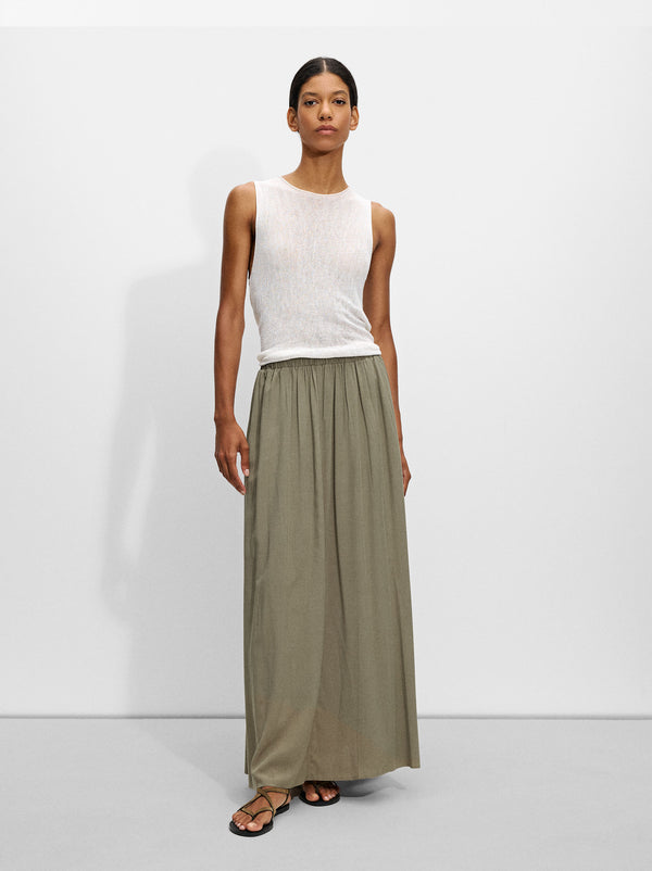 Long Skirt With Elastic Waistband