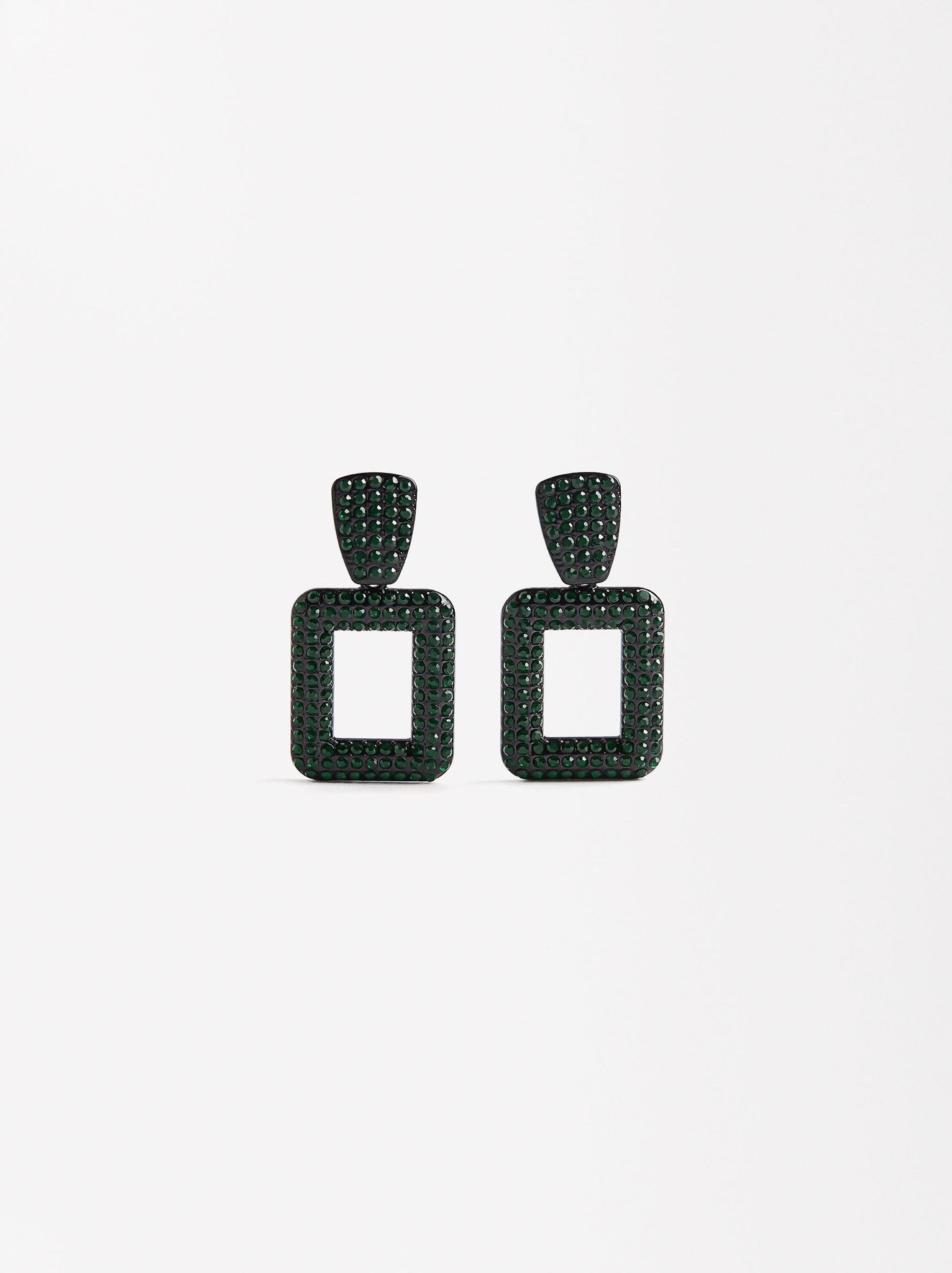 Square Crystal Earrings