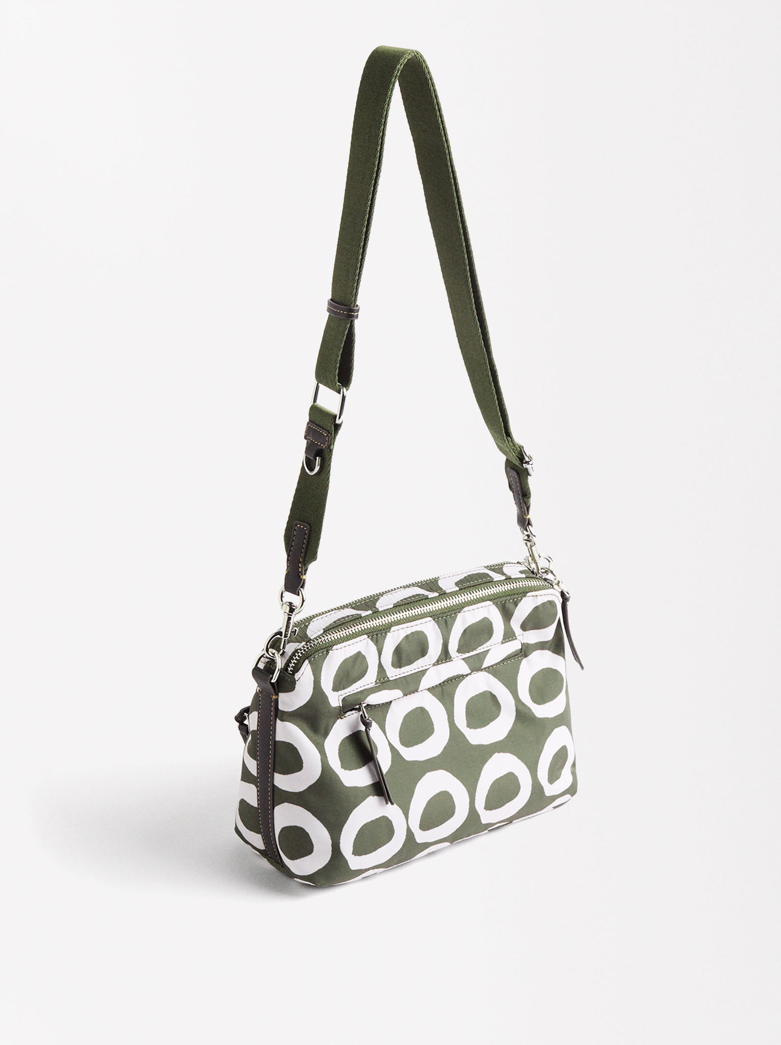 Nylon Printed Crossbody Bag