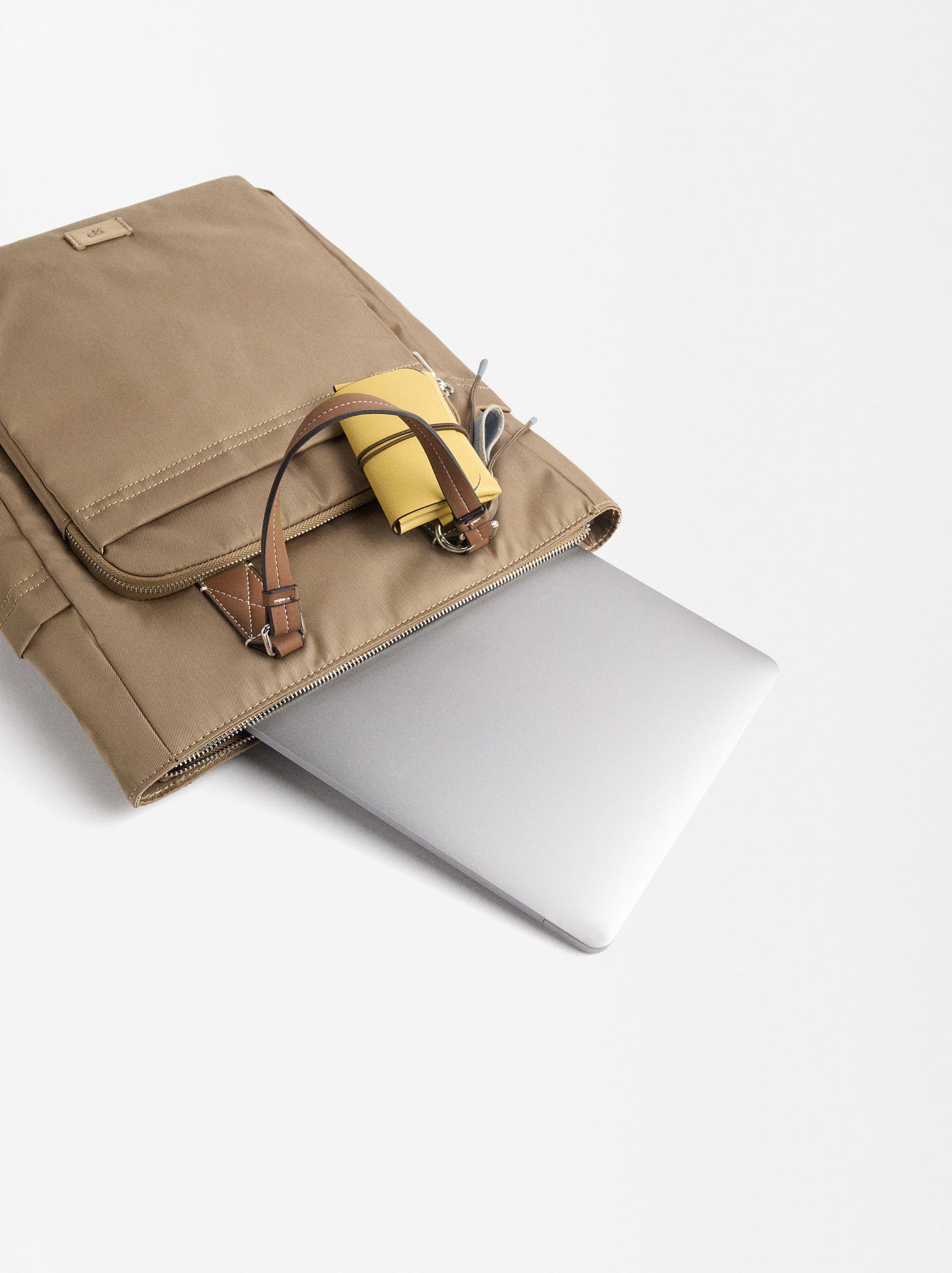 Nylon Backpack With Pendant