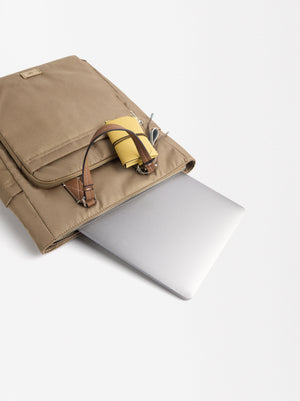 Nylon Backpack With Pendant