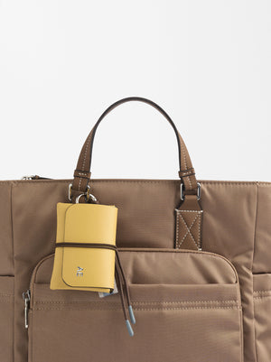 Nylon Backpack With Pendant