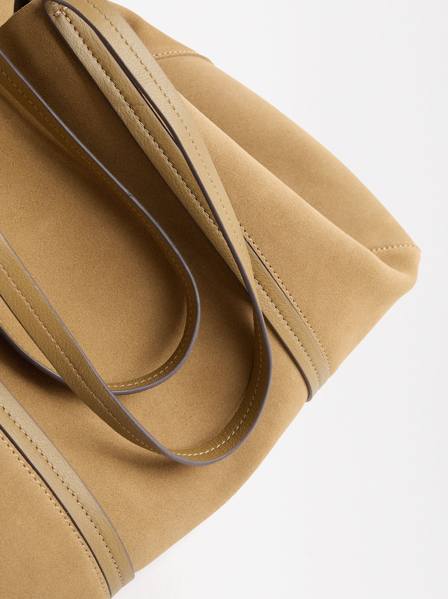 Leather Shopper Bag With Removable Pouch