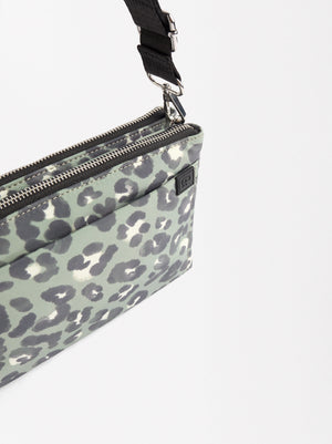 Printed Nylon Crossbody Bag