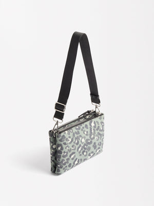 Printed Nylon Crossbody Bag