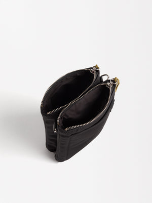 Double Nylon Crossbody Bag