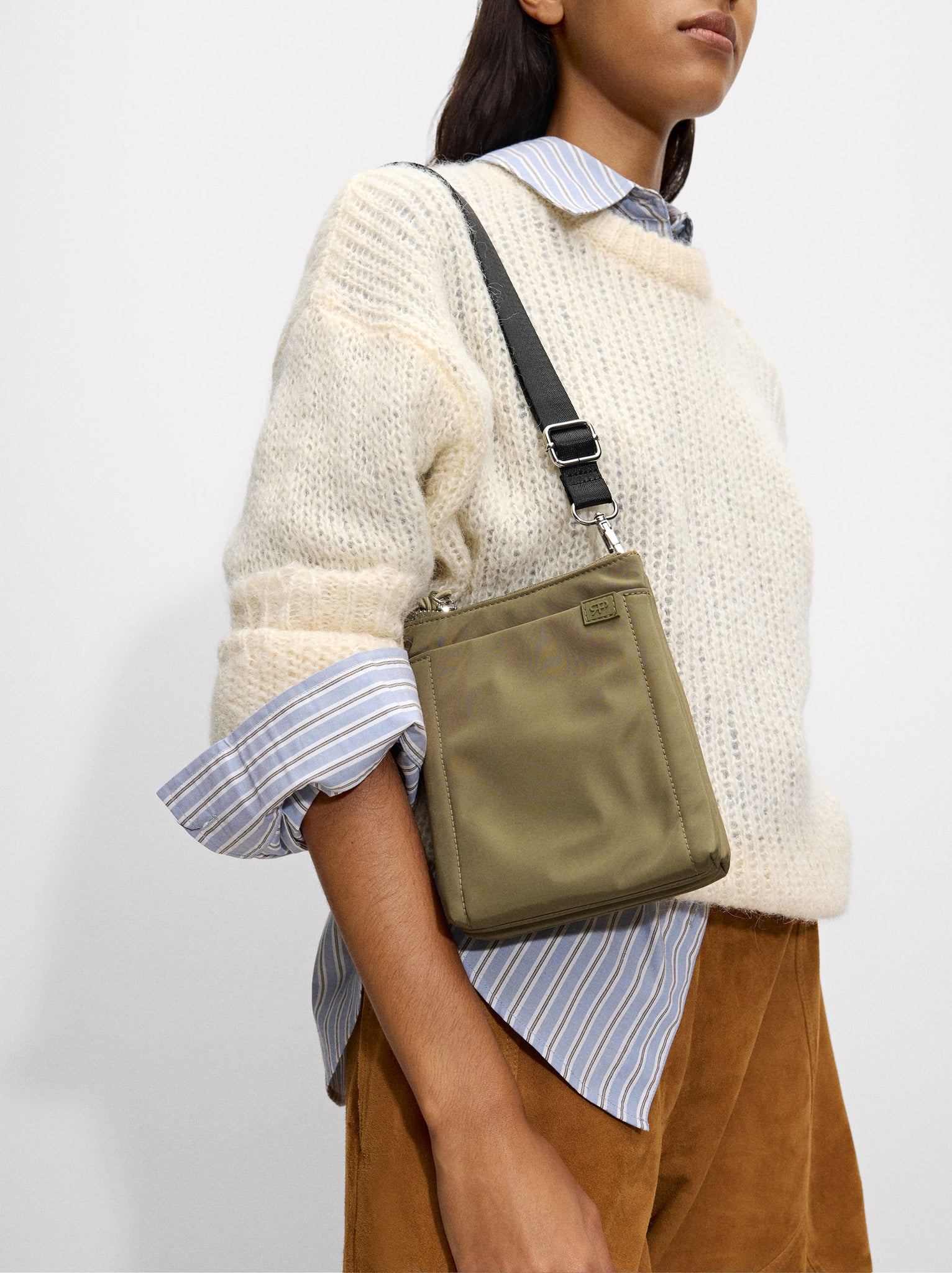 Double Nylon Crossbody Bag